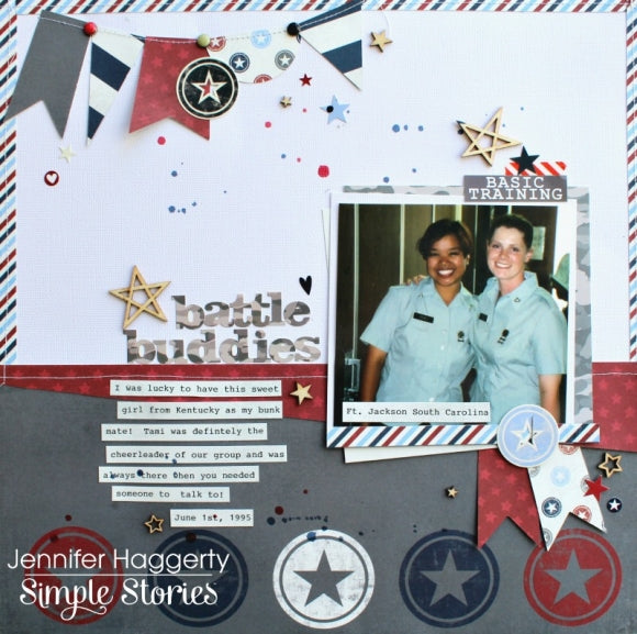 Simple Stories Hero BRAVE 12x12 Scrapbook Paper Scrapbooksrus