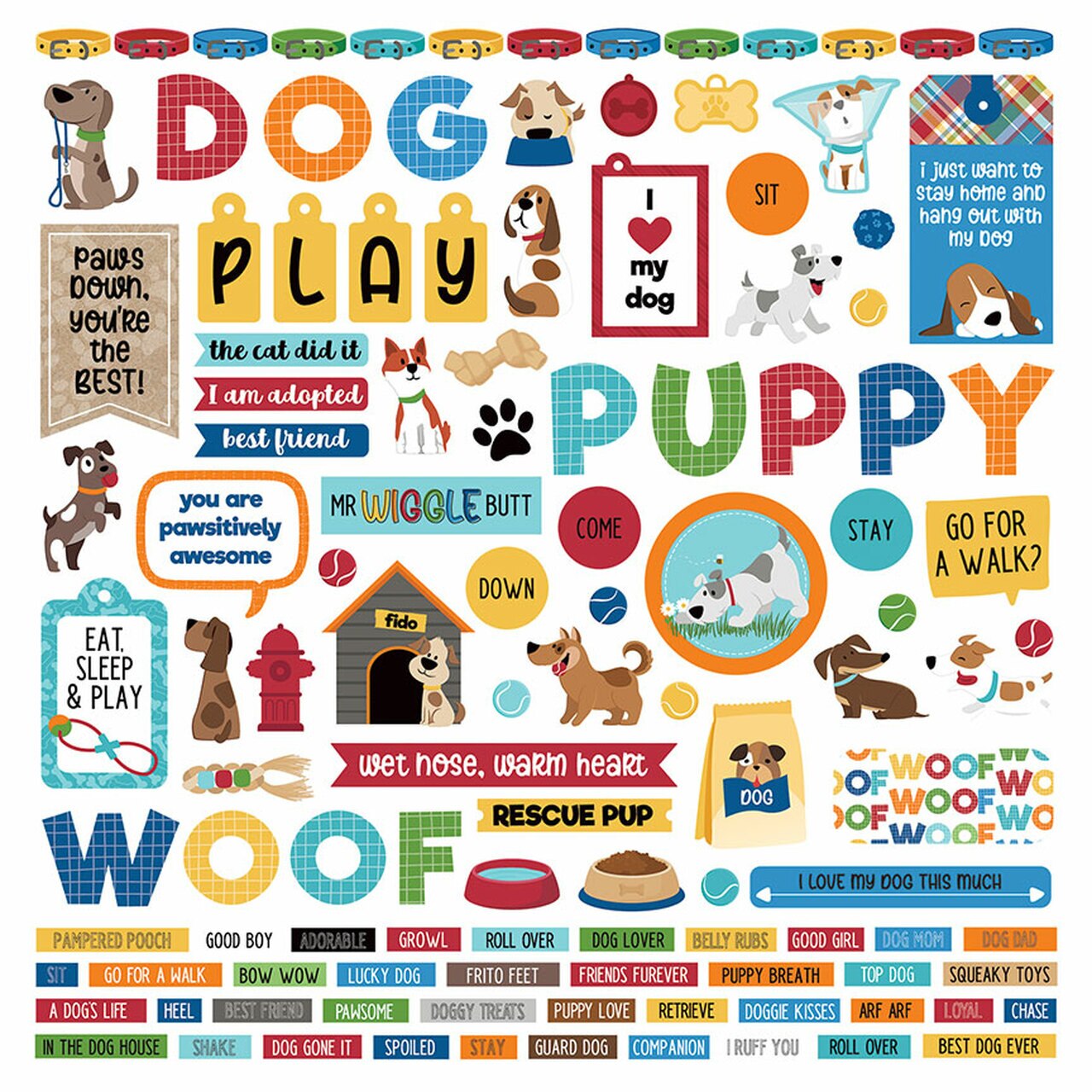 Photoplay DOG LOVER 12X12 Paper Collection Pack Scrapbooksrus