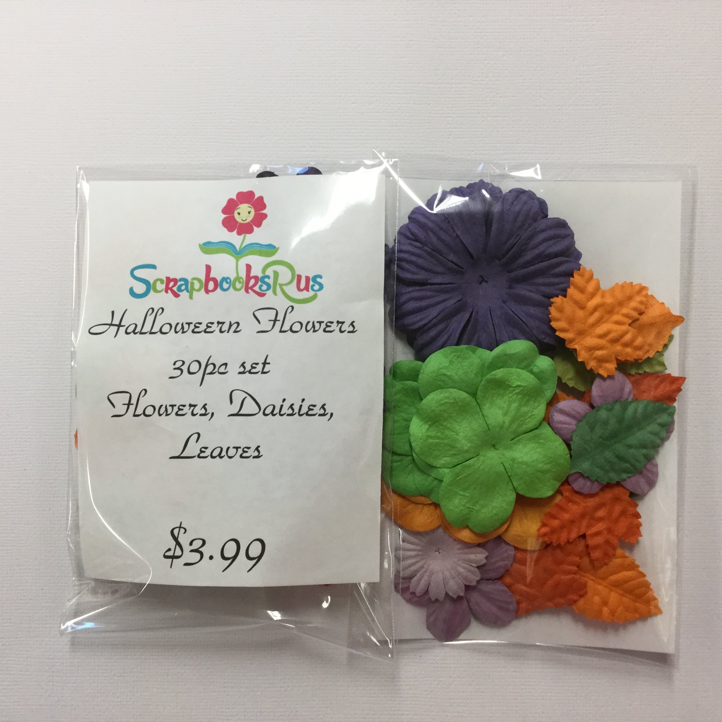 Halloween Flowers 30 pc Set Scrapbooksrus