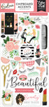 Echo Park 6"x12" SALON CHIPBOARD Accents Sticker 45pc Scrapbooksrus