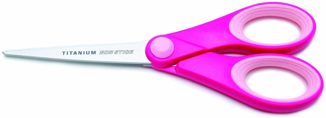 Westcott Titanium Non Stick PINK Scissors 5” Scrapbooksrus