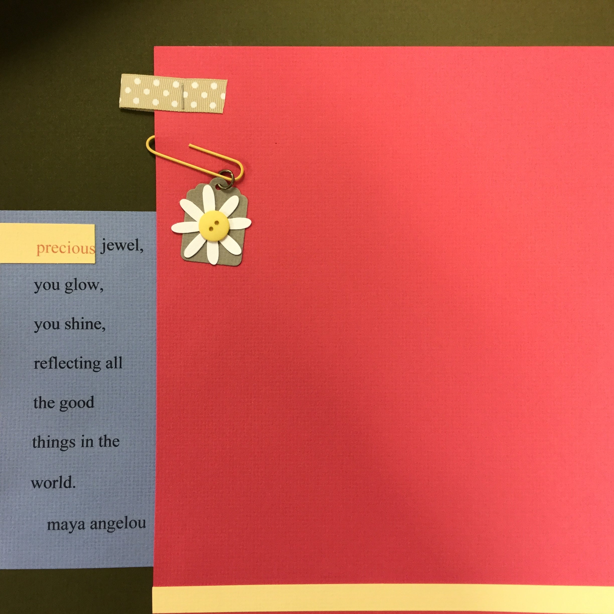 Premade Pages PRECIOUS JEWEL 12"X12" Scrapbook Page Scrapbooksrus