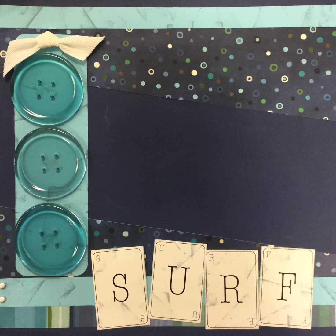 Premade Pages SURF 12"X12" Scrapbook Page Scrapbooksrus