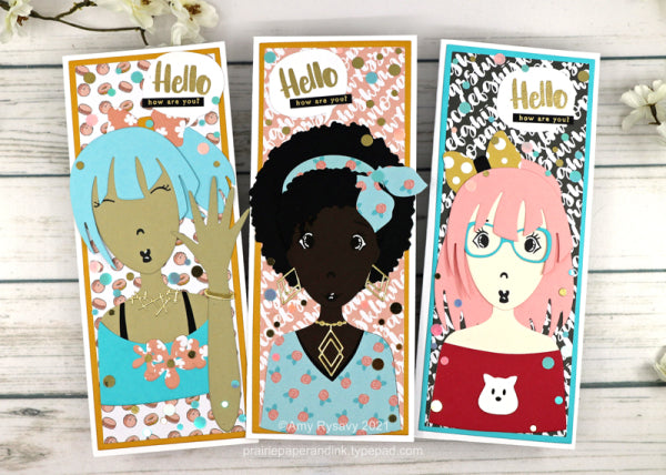 Studio Light Tasha MISSEES COLLECTION Clear Stamp & Die Set by Karin Joan Scrapbooksrus