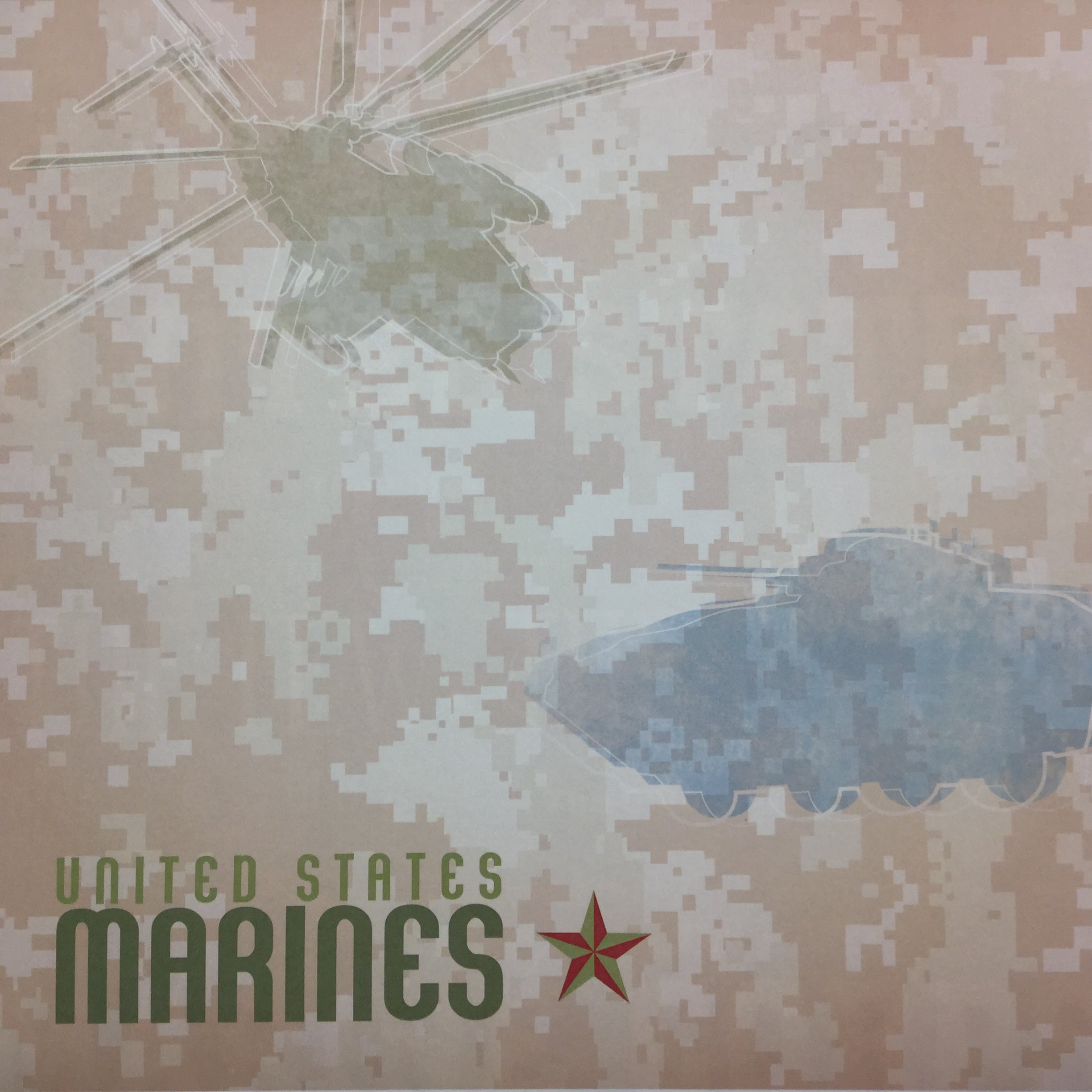 US MARINES 12x12” Scrapbook Kit Scrapbooksrus