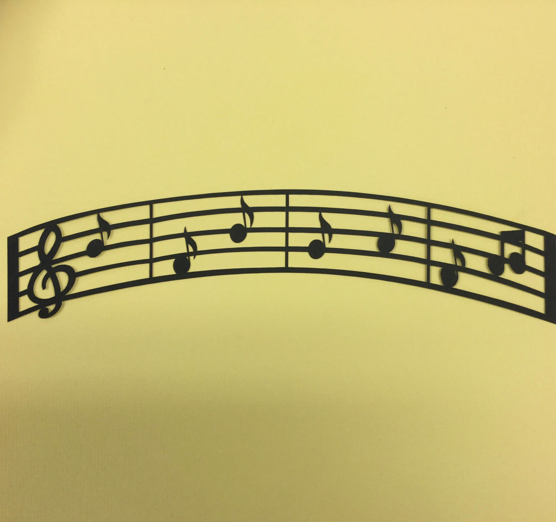 MUSICAL NOTES Custom Scrapbook Die Cut Scrapbooksrus
