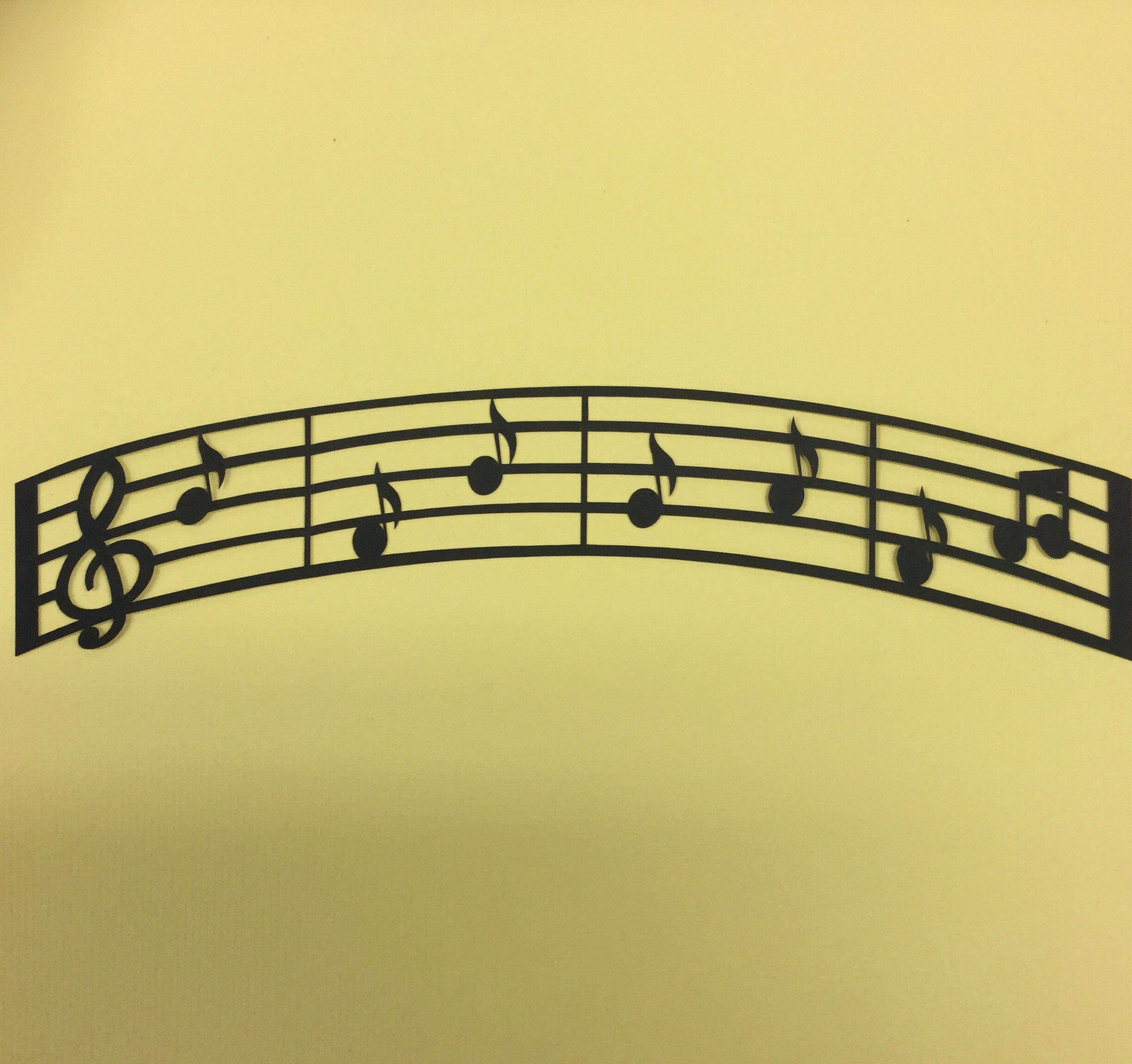 MUSICAL NOTES Custom Scrapbook Die Cut Scrapbooksrus