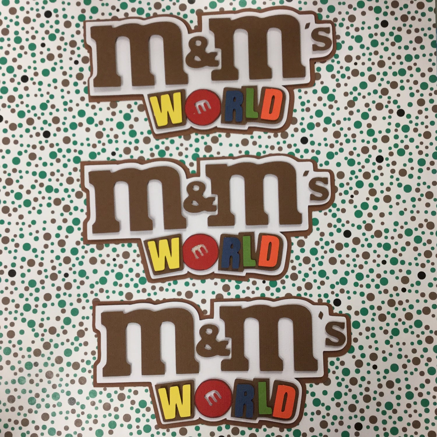 Las Vegas M&M’s WORLD Custom DieCut Scrapbooksrus