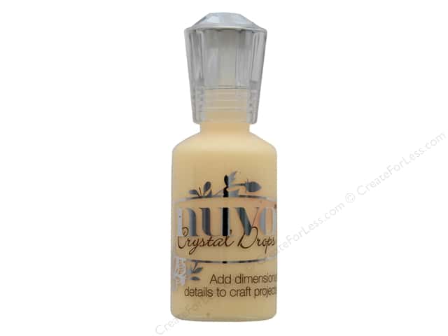 Nuvo Crystal Drops BUTTERMILK 3D Enamel Dots Gloss 1oz