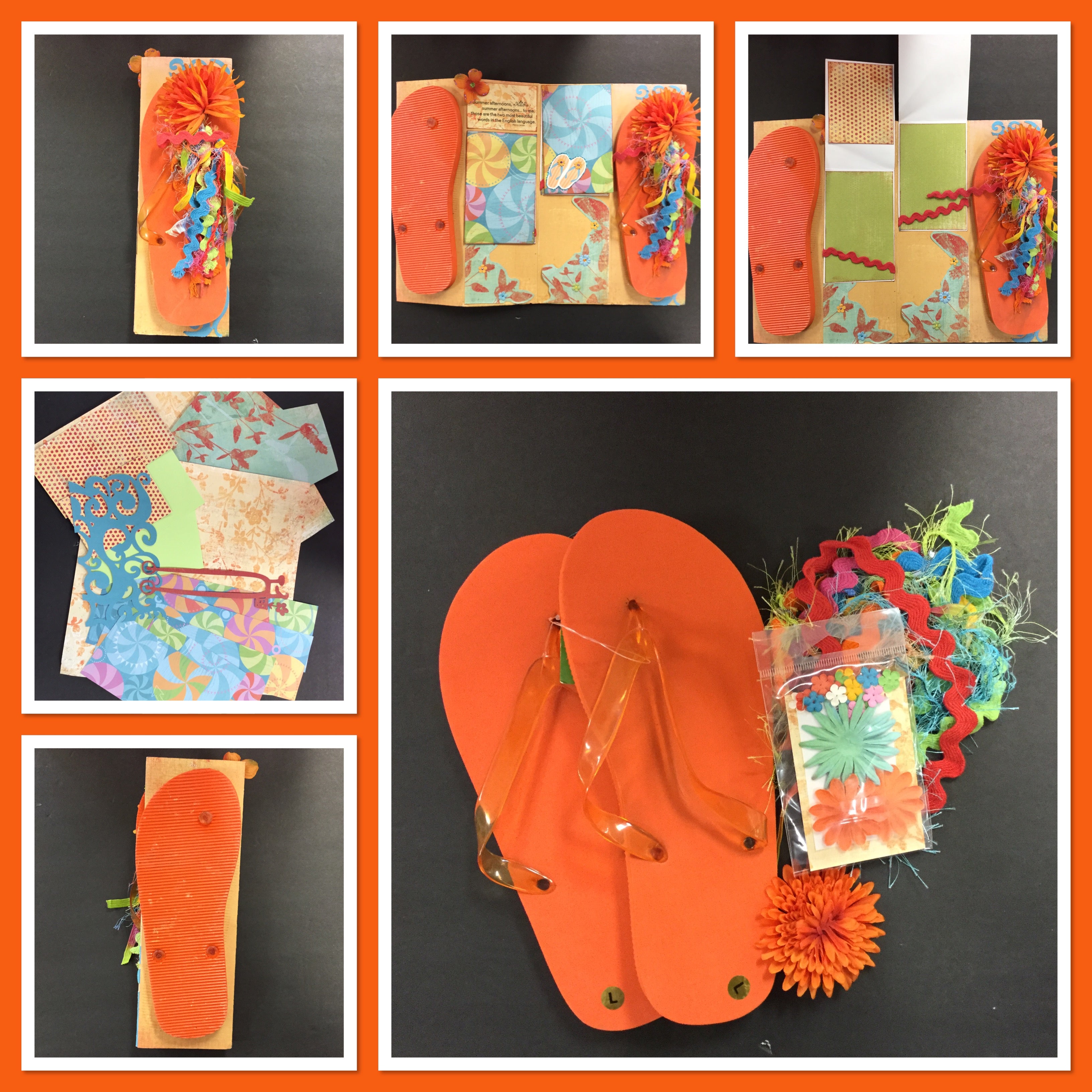 Summer FLIP FLOP Scrapbook Album Kit Scrapbooksrus