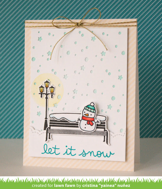 Lawn Fawn WINTER IN THE PARK Clear Stamps 16pc Scrapbooksrus