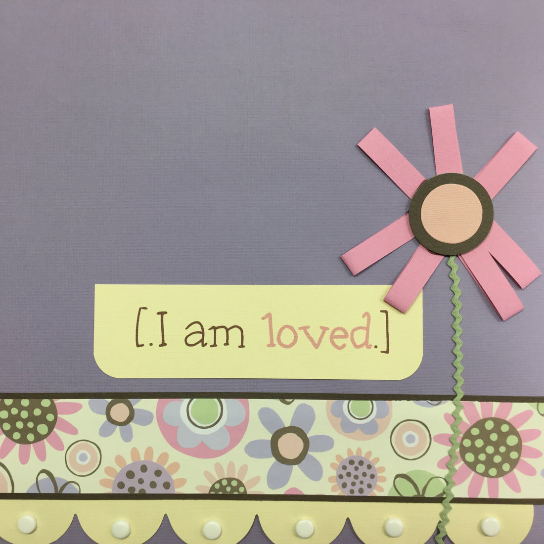 Premade Pages  I AM LOVED 12&quot;X12&quot; Scrapbook Page Scrapbooksrus 