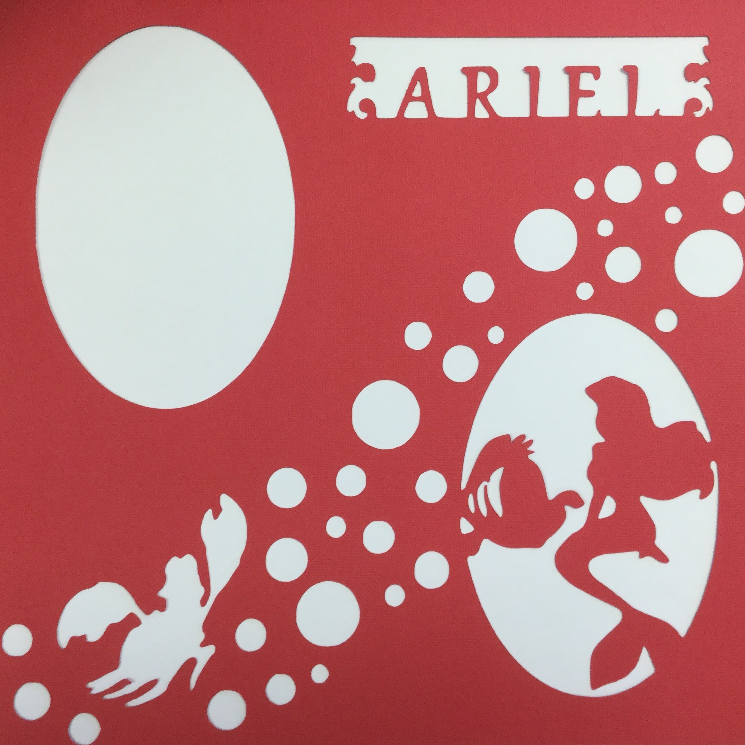 Page Frame ARIEL 12"x12" Scrapbook Overlays Scrapbooksrus