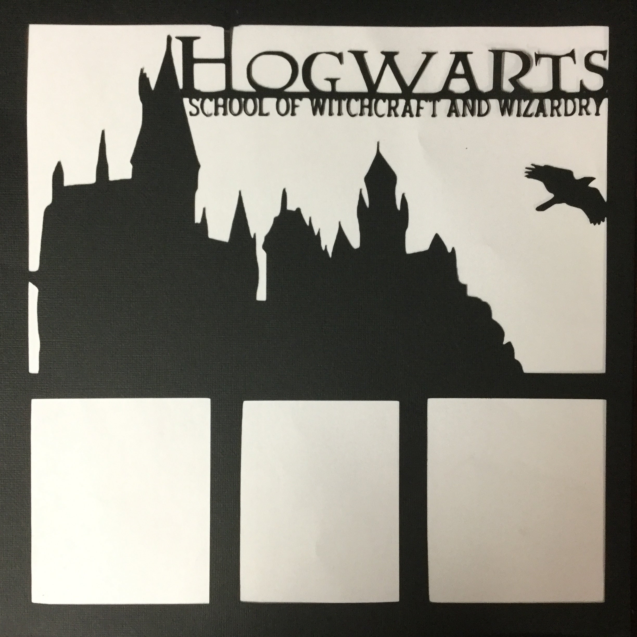 Page Frame HOGWARTS 12"x12" Scrapbook Overlay Scrapbooksrus