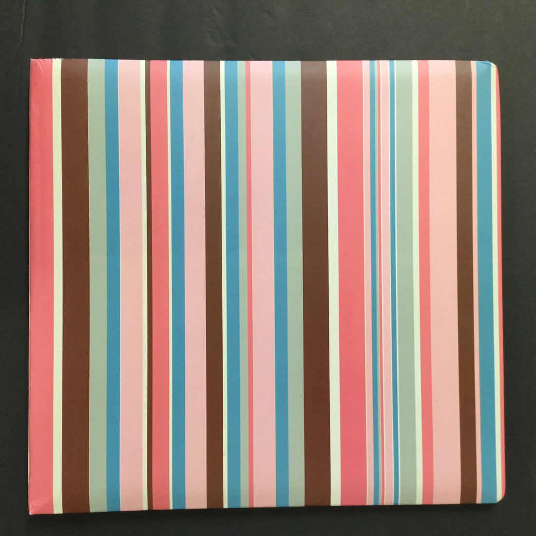 Stripes 12”x12” Scrapbook Album PINK & BLUE Scrapbooksrus