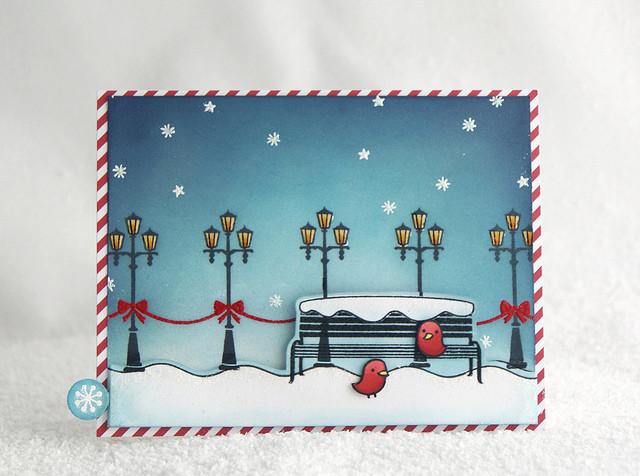 Lawn Fawn WINTER IN THE PARK Clear Stamps 16pc Scrapbooksrus