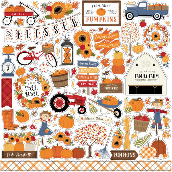Echo Park 12"x12" FALL 13pc COLLECTION KIT Scrapbooksrus