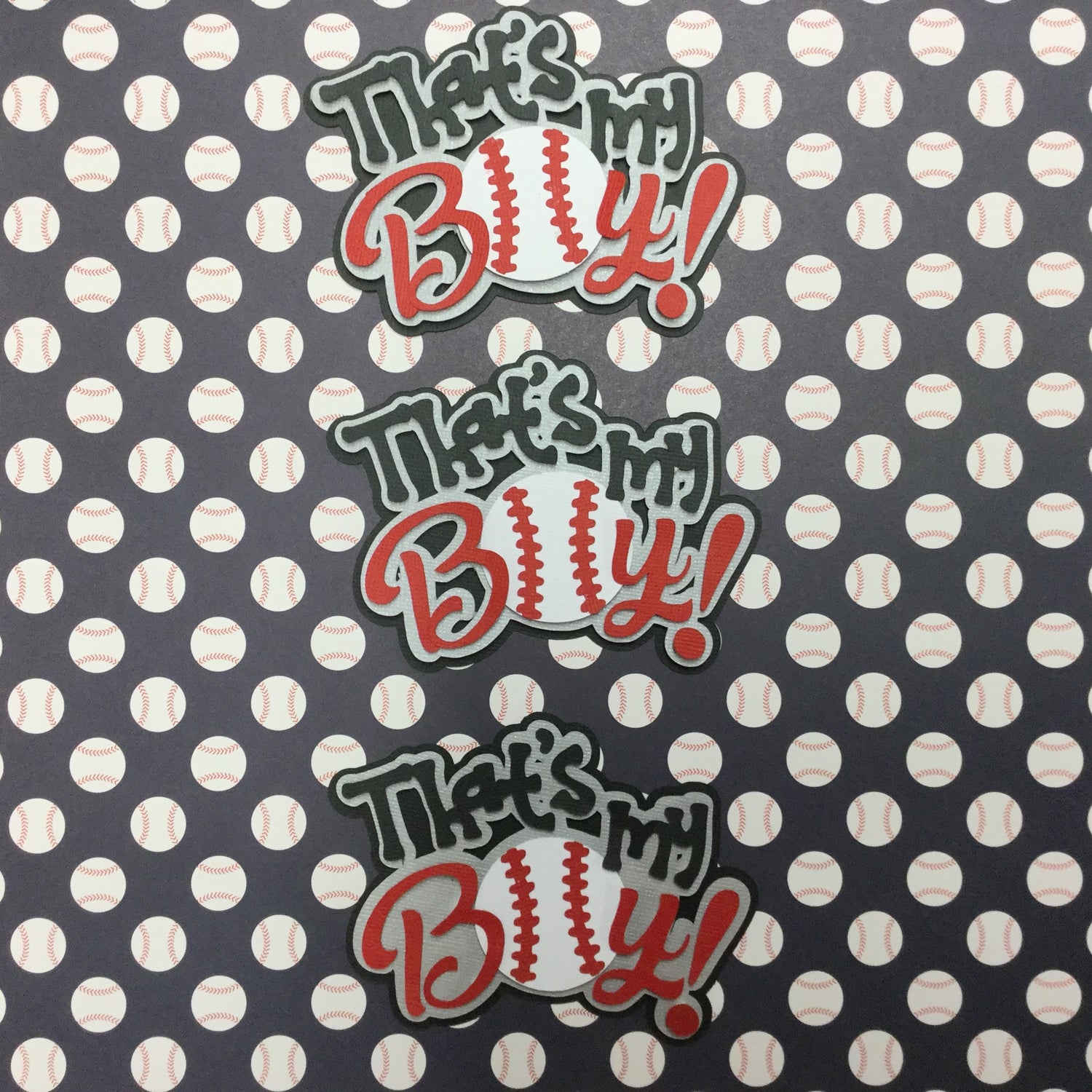 THAT’S MY BOY Custom Sports Die Cuts Scrapbooksrus