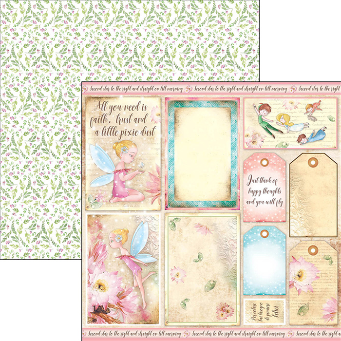 Ciao Bella NEVERLAND Paper Pad 12 Sheets Scrapbooksrus