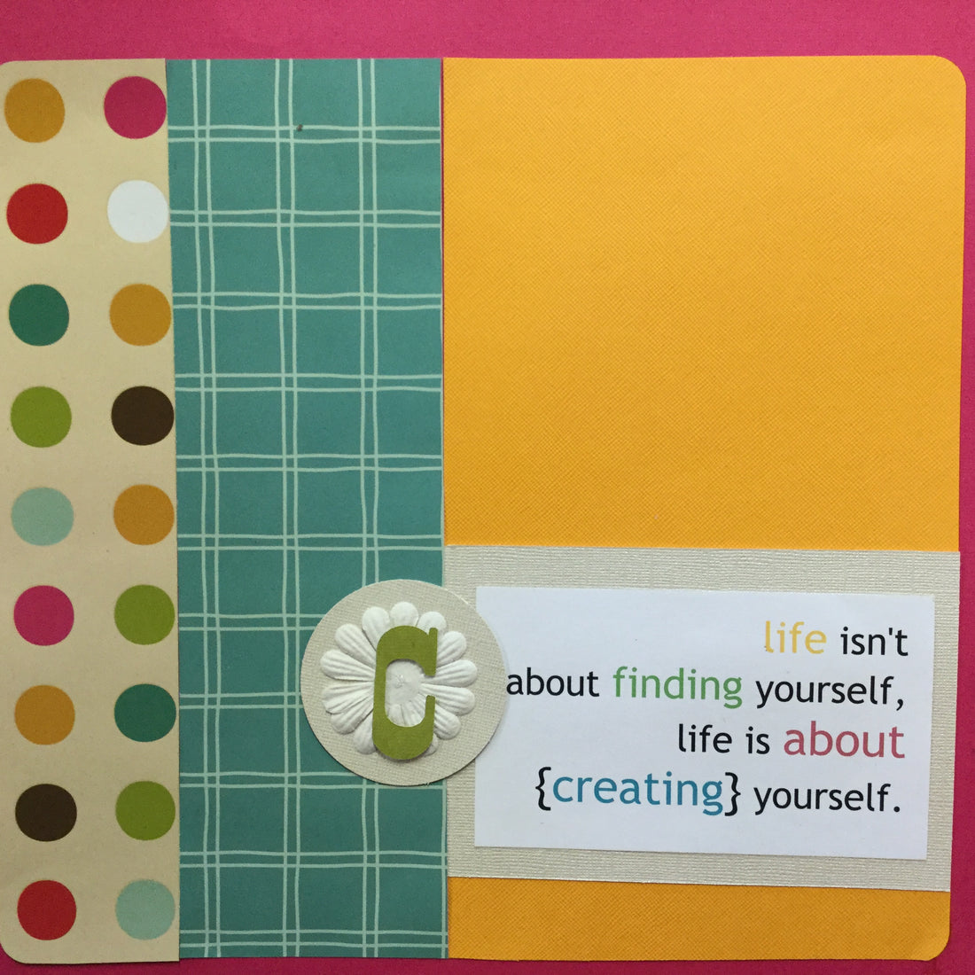 Premade Pages CREATING YOURSELF 12"X12" Scrapbook Page Scrapbooksrus