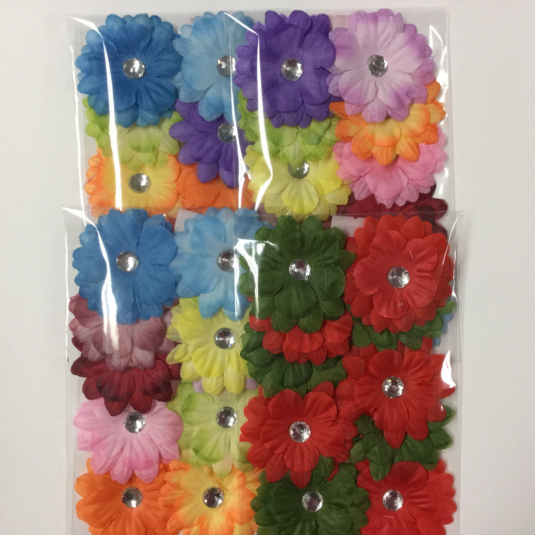 Set of 10 FOUR LAYER FLOWERS Scrapbooksrus