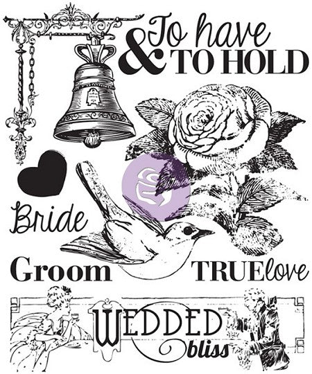 Prima SOMETHING BLUE Clear Acrylic Stamp 9pc Scrapbooksrus