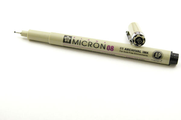 Micron BLACK Archival Ink PH Neutral.50MM Scrapbooksrus