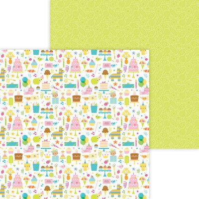 Doodlebug HEY CUPCAKE Collection 12X12 Paper Pack 13pc. Scrapbooksrus