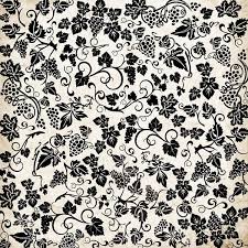 VINEYARD DAMASK 12"X12" Wine Grape Scrapbook Customs Paper