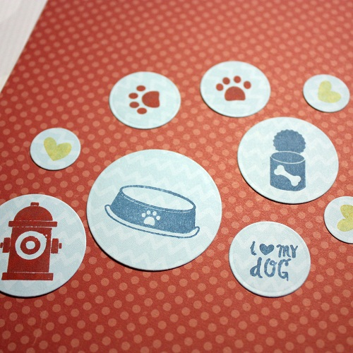 Echo Park Bark PUPPY ICONS 12x12 Scrapbook Paper Scrapbooksrus