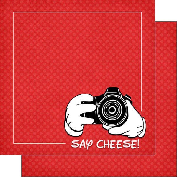 Disney MAGICAL SAY CHEESE DOUBLE-SIDED 12"X12" Paper Scrapbooksrus