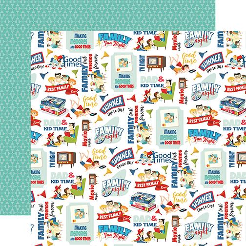 Carta Bella 12"x12" FAMILY NIGHT 13pc COLLECTION KIT Scrapbooksrus