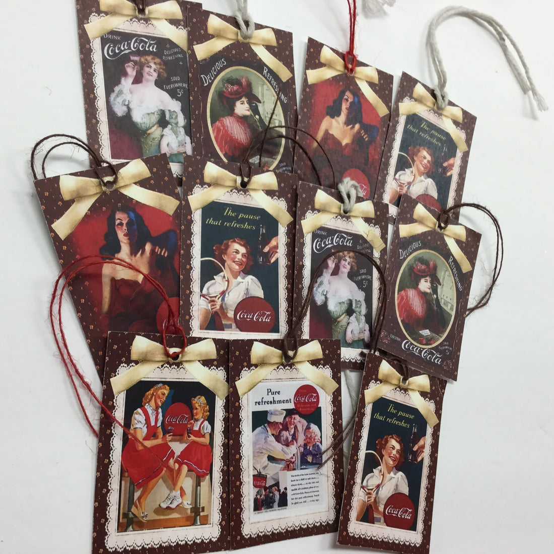 Tags & Ephemera 10pc VINTAGE COCA-COLA Scrapbooksrus