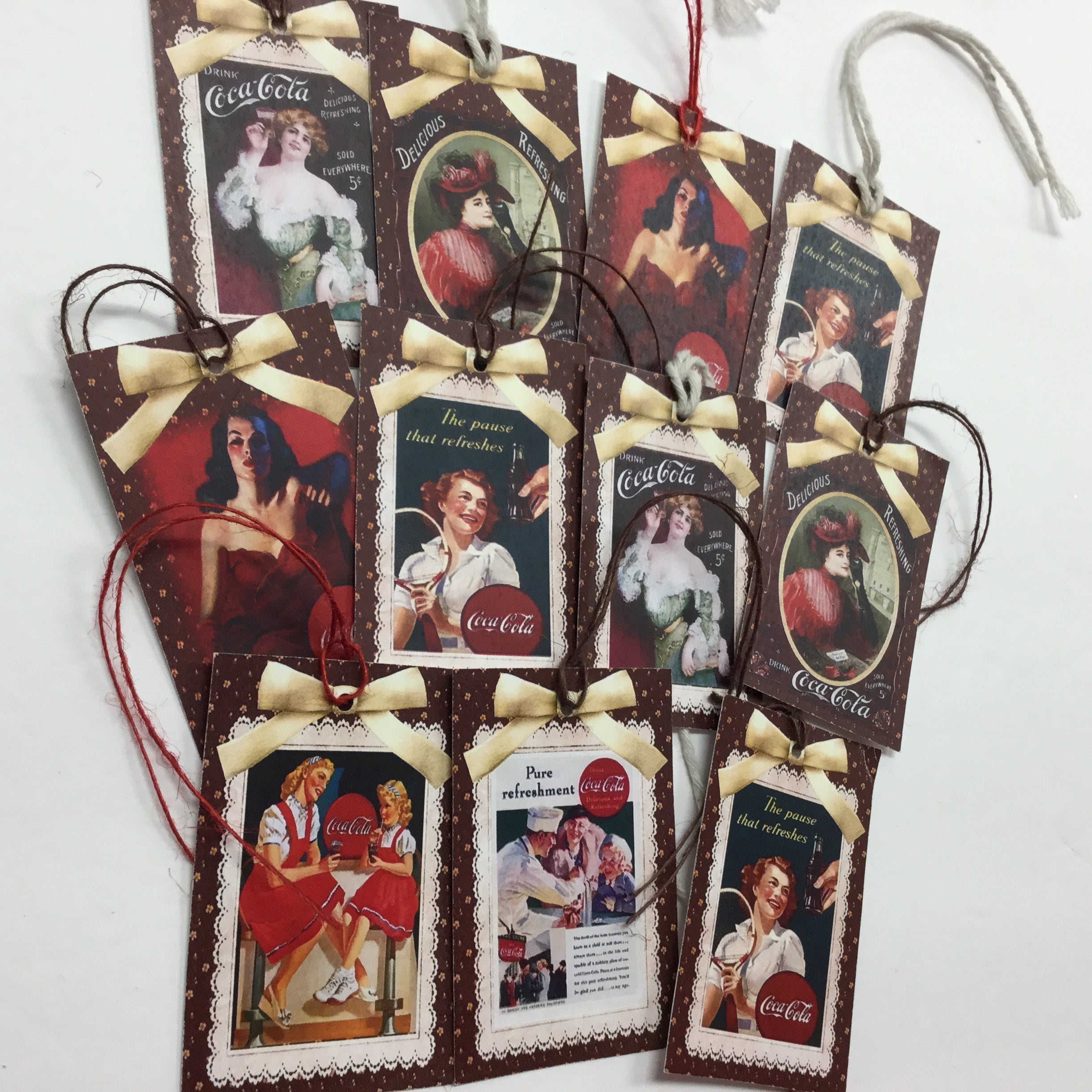 Tags & Ephemera 10pc VINTAGE COCA-COLA Scrapbooksrus