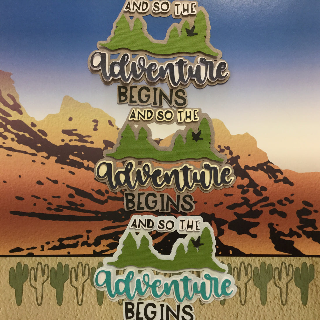 AND SO THE ADVENTURE BEGINS Scrapbook Die Cuts Scrapbooksrus