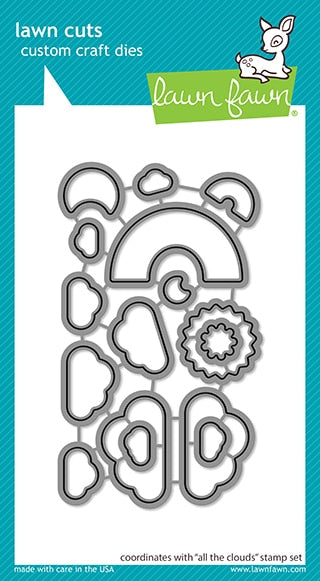 Lawn Cuts ALL THE CLOUDS Custom Craft Dies 16pc. Scrapbooksrus