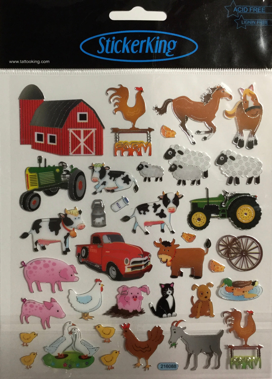 Sticker King FARM Stickers 35pc Scrapbooksrus