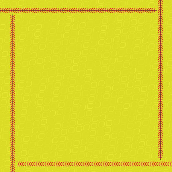 Neon Sports SOFTBALL KIT 12"X12" Scrapbook Paper 12 Sheets Scrapbooksrus