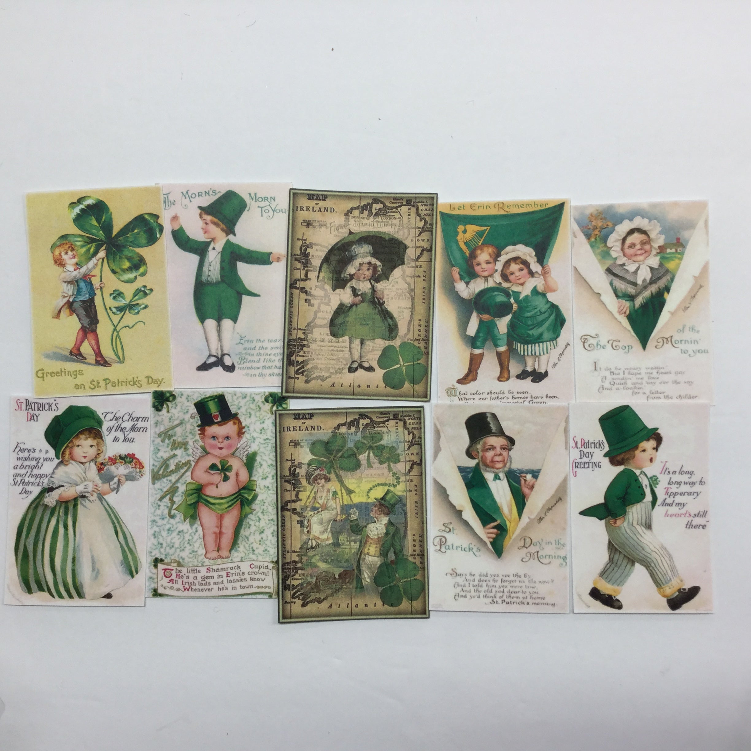 Tags & Ephemera 10pc ST. PATRICK&