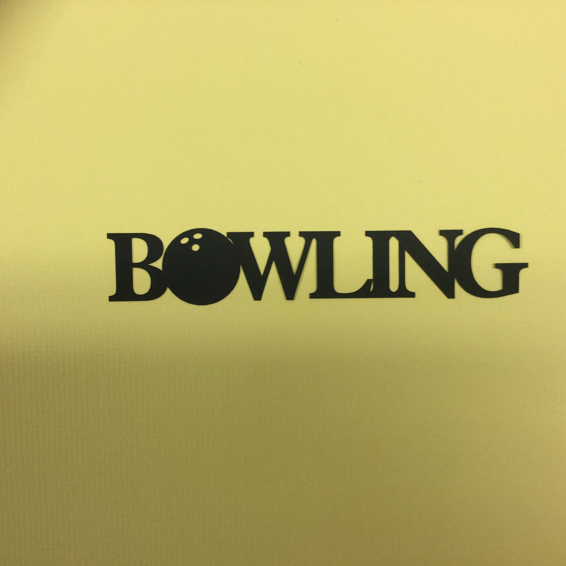 BOWLING Black Title Sports Scrapbook Die Cuts Scrapbooksrus