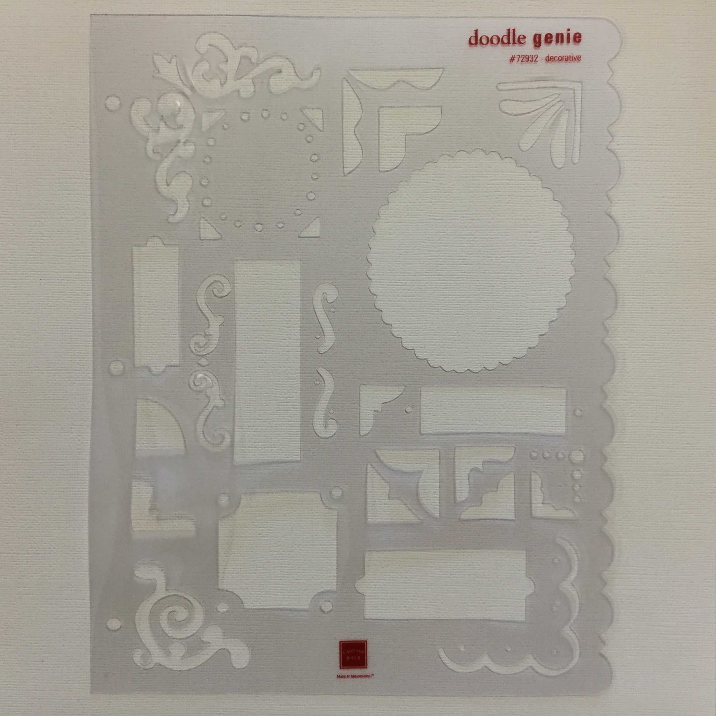 Chatter Box Doodle Genie DECORATIVE Stencil Scrapbooksrus