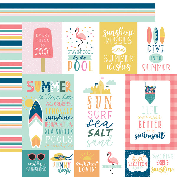 Echo Park 12"x12" POOL PARTY Collection Kit 13pc Scrapbooksrus