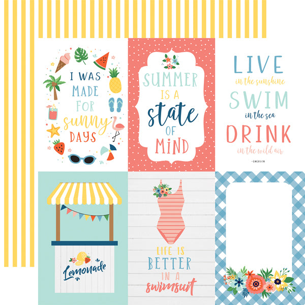 Echo Park 12"x12" SUMMERTIME 13pc COLLECTION KIT Scrapbooksrus