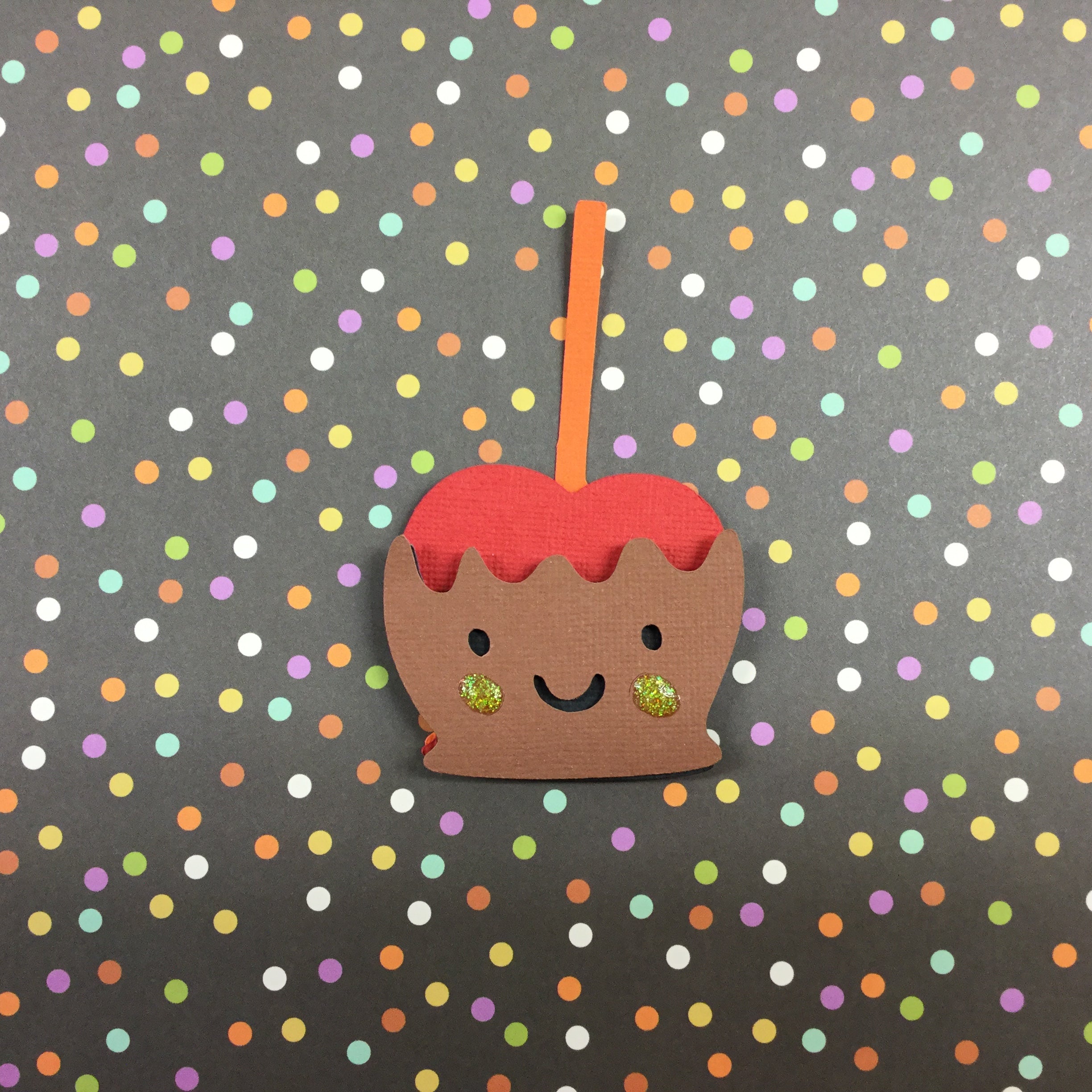 CANDY APPLE 3D Fall Halloween Custom Diecuts Scrapbooksrus