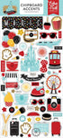 Echo Park 6"x12" REMEMBER THE MAGIC Chipboard Accents Sticker 65pc Scrapbooksrus
