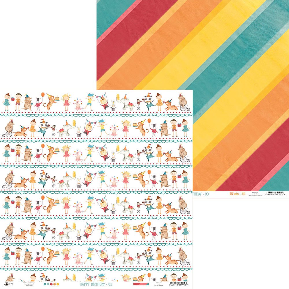 P13 HAPPY BIRTHDAY 12"X12" Designer Paper Pack 14pc. Scrapbooksrus