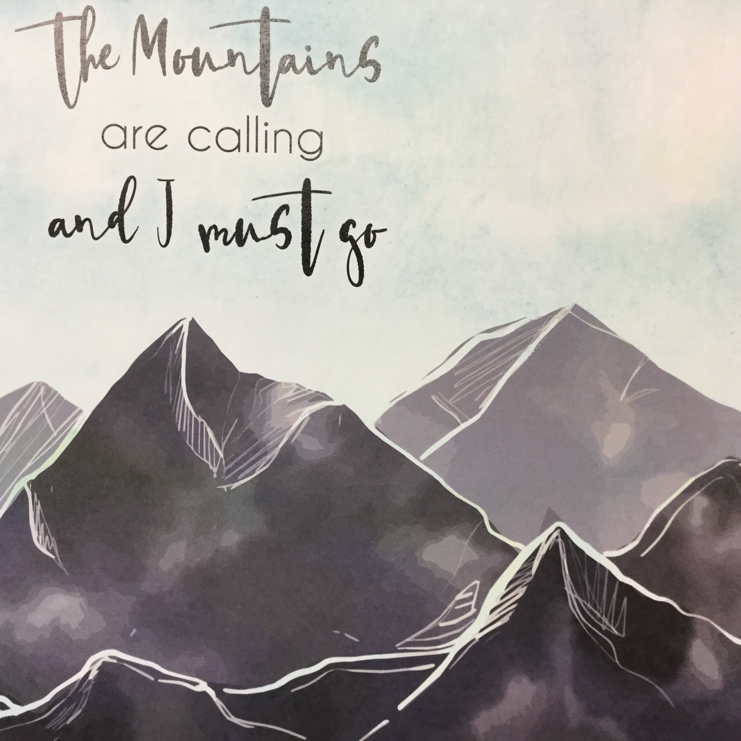 MOUNTAINS CALLING Left & Right 12X12 Scrapbook Paper Scrapbook Customs Scrapbooksrus