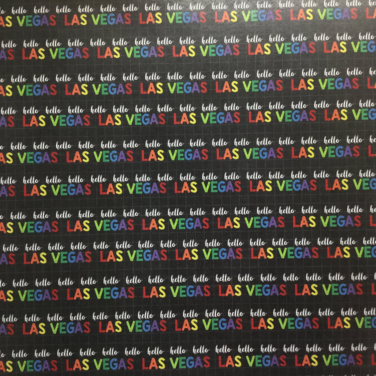 HELLO LAS VEGAS 12"x12" Travel Scrapbook Paper Scrapbooksrus