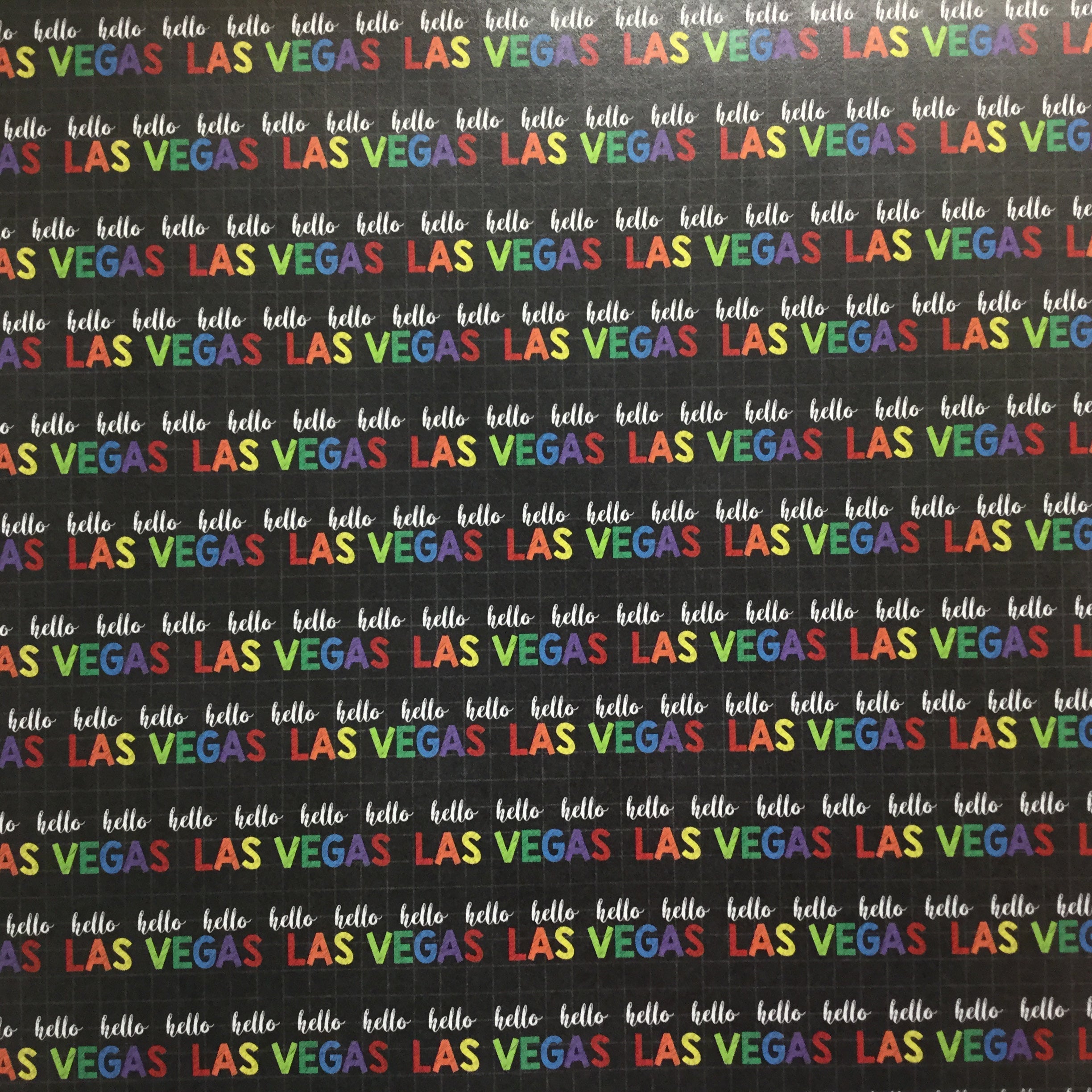 HELLO LAS VEGAS 12"x12" Travel Scrapbook Paper Scrapbooksrus