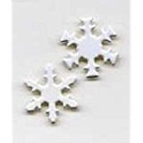 Creative White Snowflake Paper Fastener Brads Scrapbooksrus